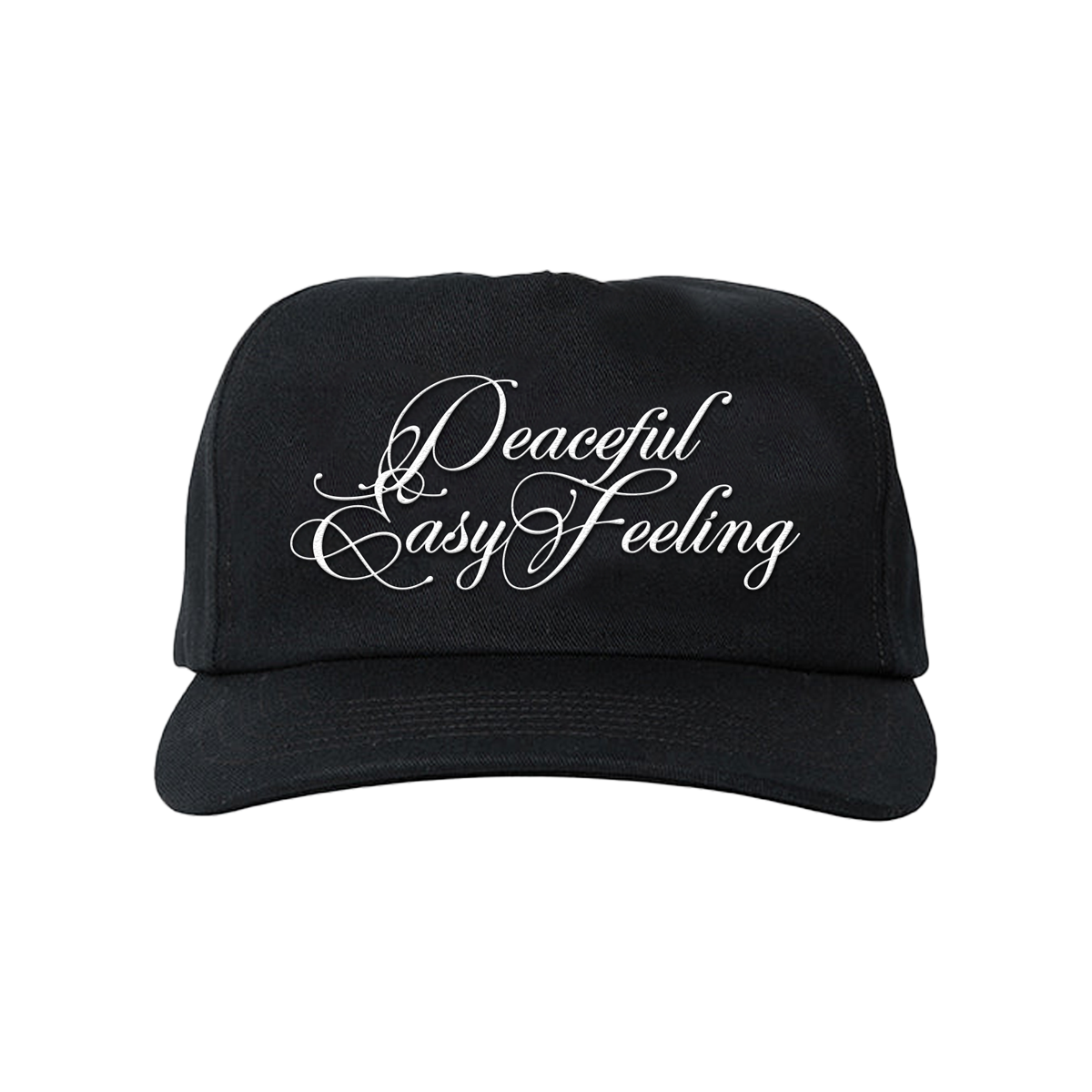 Peaceful Easy Feeling Black Snapback Hat